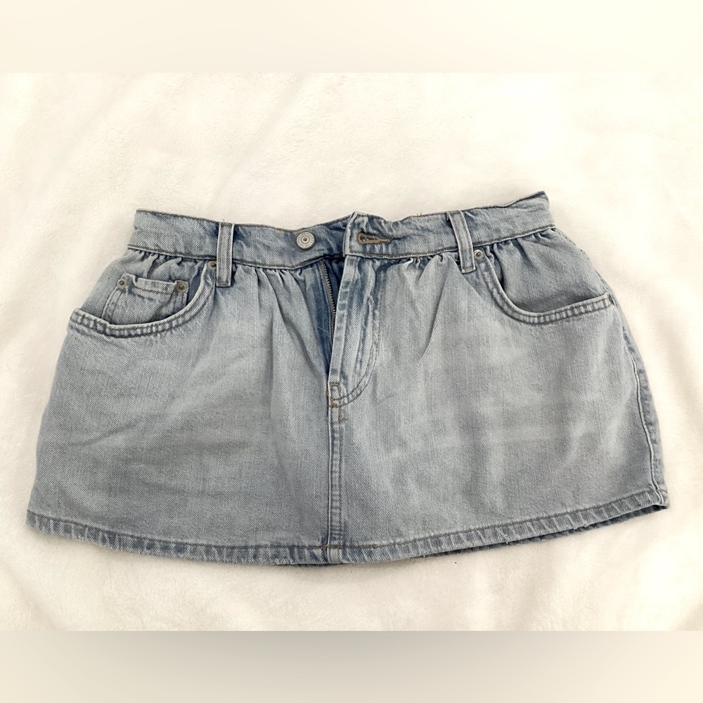 We The Free Light Blue Mini Skirt - Picture 5 of 5